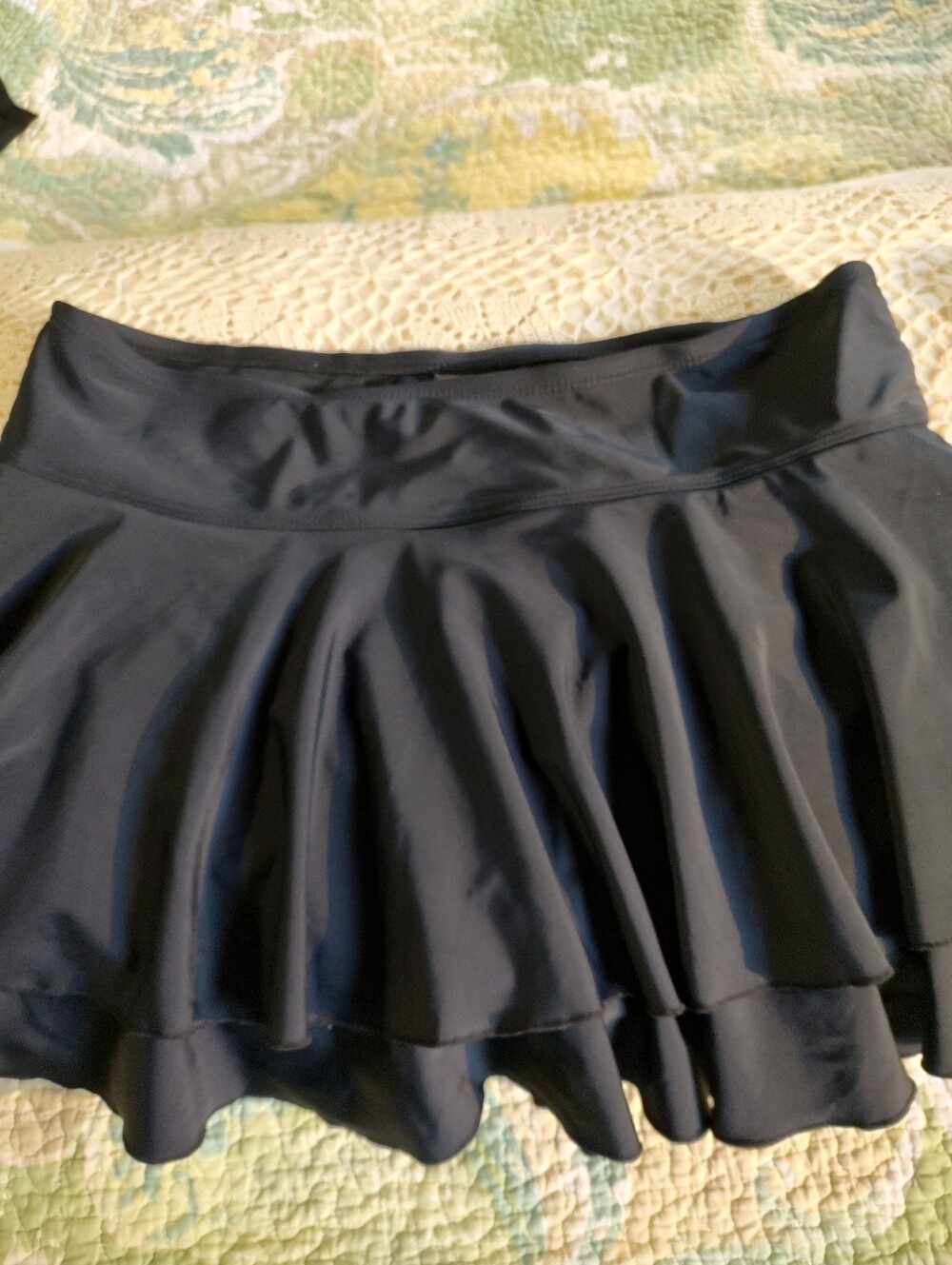 EUC Black Swim Skirt